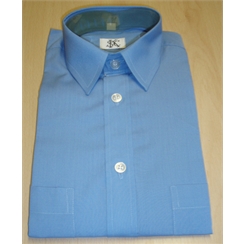 Clearance Blue Baggy Fit School Shirt
