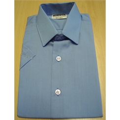 Clearance Short Sleeved Blue School Shirts
