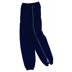 Navy Tracksuit Bottom with White Piping
