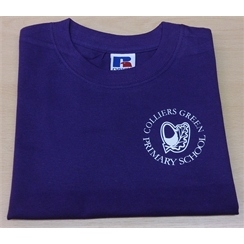 Colliers Green Purple PE T-shirt with Logo