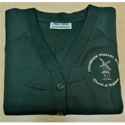 Cranbrook Primary Sweatshirt Cardigan with Logo