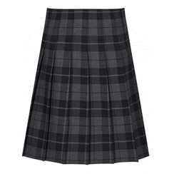 Senior Stitch Down Pleat Castle Tartan Skirt 