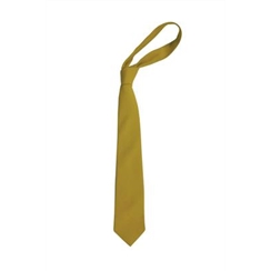 Plain Gold Senior 52" Length School Tie