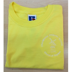 Cranbrook Primary Yellow House PE T-Shirt with Logo