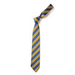 Royal and Gold Broad Stripe 39" Length Junior Tie