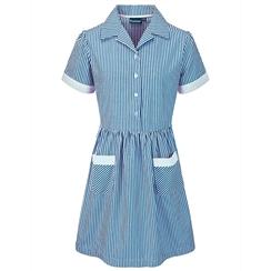 Banner Light Blue & White Stripe Summer Dress 