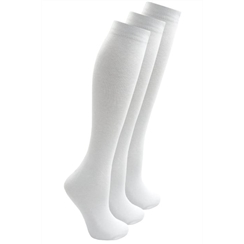 White 3-Pack Long Socks