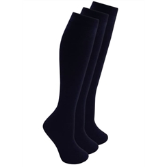 Navy 3-Pack Long Socks