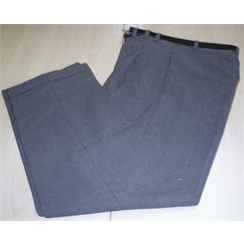 Clearance Mid Grey Front Pleat Grant