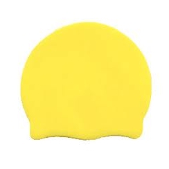 Latex Yellow Swim Hat