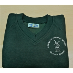 Cranbrook Primary V-Neck Sweatshirt with Logo