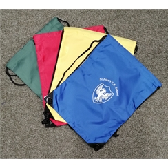 St Johns House Colour Gym Bag with Logo