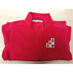 Step By Step Red Fleece with Logo