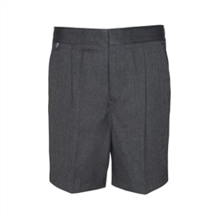 Grey Classic Fit School Shorts