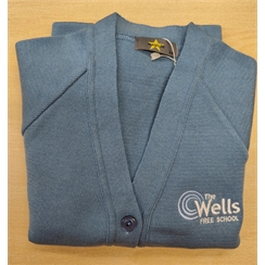 The Wells Free School Cardigan with Logo