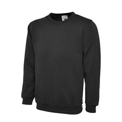 Black Round Neck Sweatshirt