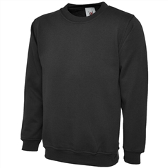 Black Crew Neck Sweatshirt