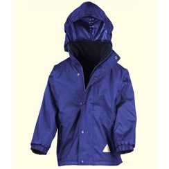 Royal Blue Waterproof Fleece Lined Coat 