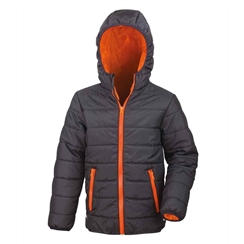 Black Result Core Kids Padded Jacket